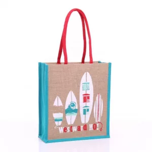 North Devon Clean marine project jute bag