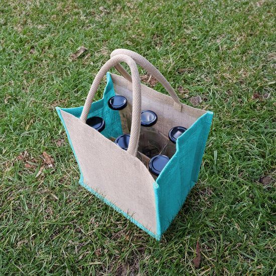 Milk Bottle Jute Bag